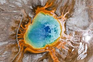 Fototapetă vlies izvorul rainbow, yellowstone 375 x 250 cm