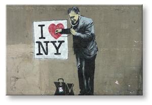 Tablou canvas STREET ART – BANKSY 80x120 cm