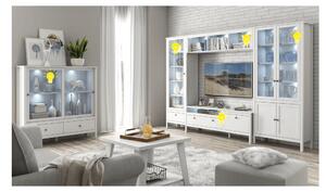KONDELA Iluminare LED, 2 puncte, alb, OLJE/TIFFY/HELIO/ESENA/BENOL
