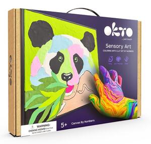OKTO pictură cu întărire automată 30 x 30 cm Panda