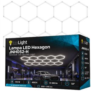 Toolight Toolight, Lampă de tavan LED HEXAGON, JNH052-H, albă, OSW-56244