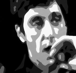 Tablou POP ART pictat manual AL PACINO 120x80 cm
