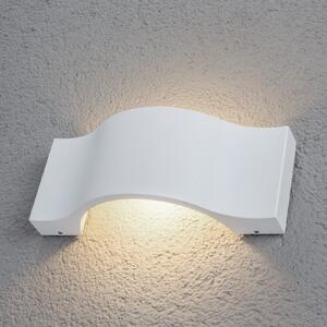 Lucande Aplică LED pentru exterior Jace, alb, Alb, Metal, Modern