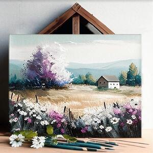 Peisaj pe panza Un loc plin de secrete - 40x50 cm
