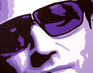 Tablou POP ART pictat manual BONO-U2 100x100 cm