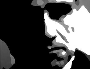 Tablou POP ART pictat manual GODFATHER 120x80 cm