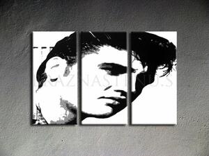 Tablou POP ART pictat manual ELVIS 120x80 cm