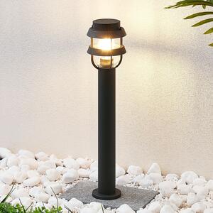Lindby Lampă stâlpișor Alvaro, antracit, 60 cm, IP44, E27, reglabil, Negru, Aluminiu, Modern