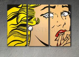 Tablou POP ART pictat manual LICHTENSTEIN 120x80 cm