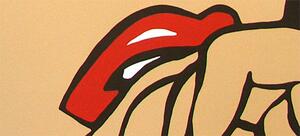 Tablou POP ART pictat manual LICHTENSTEIN 120x80 cm