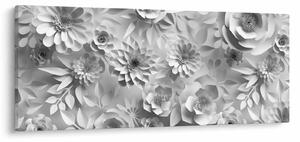 Tablou - Flori albe (120x50 cm)