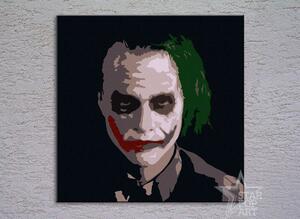 Tablou POP ART pictat manual JOKER 100x100 cm
