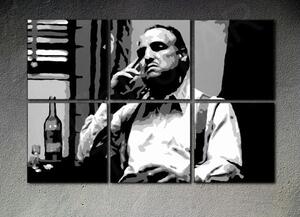 Tablou POP ART pictat manual MARLON BRANDO 150x100 cm
