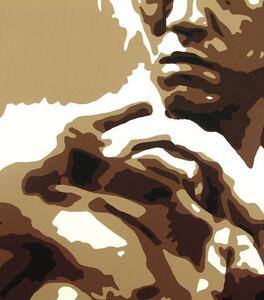 Tablou POP ART pictat manual AL BRUCE LEE 120x80 cm