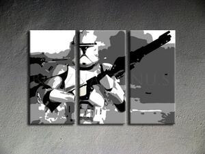 Tablou POP ART pictat manual STAR WARS 90x60 cm