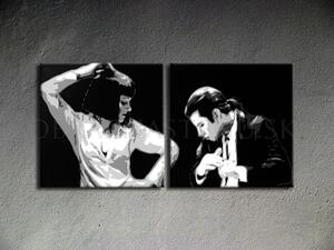 Tablou POP ART pictat manual PULP FICTION 100x50 cm