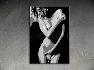 Tablou POP ART pictat manual NUDE WOMAN 70x100 cm