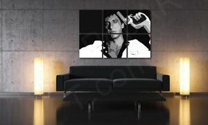 Tablou POP ART pictat manual Scarface - AL PACINO 6 bucăți al38 - 150x100 cm