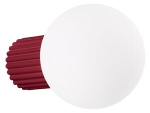 Lampă de perete SOLLUX LIGHTING, ORBI, reglabil, Roșu, Baie, Aluminiu
