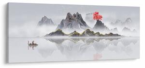 Tablou - Munții în ceață (120x50 cm)