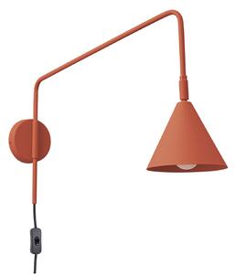 Lampă de perete SOLLUX LIGHTING, LYS, Maro / Rugină, Camera de zi, Metal, Scandinavă