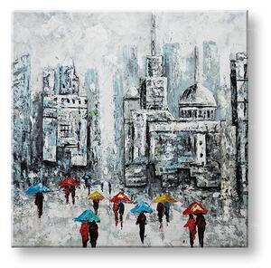 Tablou de perete ORAȘ 1 parte 70x70 cm - 70×70 cm / Clasic 2 cm