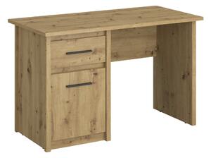 KONDELA Masă PC 1D1S/120, stejar Artisan, AIRON