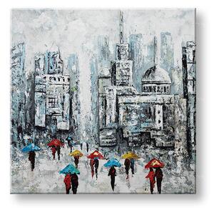 Tablou de perete ORAȘ 1 parte 70x70 cm - 70×70 cm / Clasic 2 cm