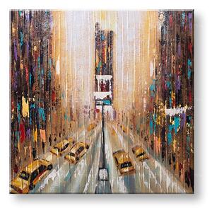 Tablou de perete ORAȘ 1 parte 70x70 cm - 70×70 cm / Clasic 2 cm