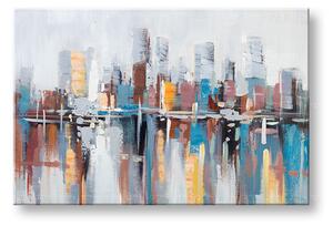 Tablou de perete ORAȘ 1 parte 90x60 cm - 90×60 cm / Clasic 2 cm