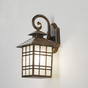 ORION Aplică tradițională de exterior Ilka ca felinar, Maro / Rugină, Metal, Casă de țară / Rustic, Felinar
