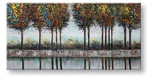 Tablou pictat manualRBORI 1 parte 100x50 cm - 100×50 cm / Clasic 2 cm