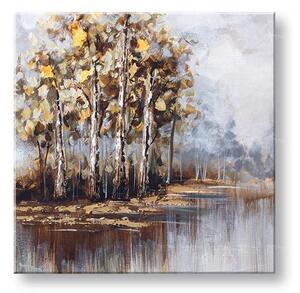 Tablou pictat manualRBORI 1 parte - 60x60 cm - 60×60 cm / Clasic 2 cm