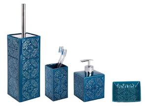 Set de accesorii de baie albastru închis din ceramică Cordoba – Wenko
