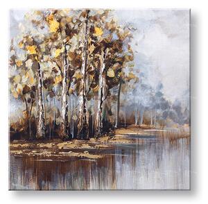 Tablou pictat manualRBORI 1 parte - 60x60 cm - 60×60 cm / Clasic 2 cm