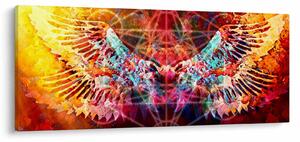 Tablou - Merkaba cu aripi, abstracție (120x50 cm)