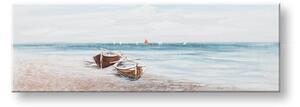 Tablou pictat manual PLAJĂ 1 parte - 120x40 cm - 120×40 cm / Klasický 2 cm