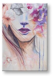 Tablou pictat manual FEMEIE 1 parte 60x90 cm