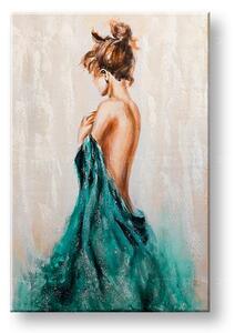 Tablou pictat manual FEMEIE 1 parte - 60x90 cm - 60×90 cm / Klasický 2 cm