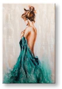 Tablou pictat manual FEMEIE 1 parte - 60x90 cm - 60×90 cm / Klasický 2 cm