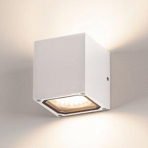 SLV Sitra Cube pentru exterior, alb, Alb, Metal, Modern, Perete unghiular