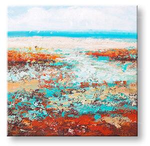 Tablou pictat manual THE SEA 1 parte - 60x60 cm - 60×60 cm / Clasic 2 cm