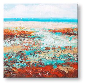 Tablou pictat manual THE SEA 1 parte - 60x60 cm - 60×60 cm / Clasic 2 cm