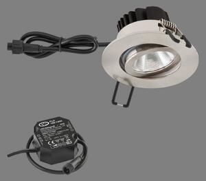 EVN PC65 Lampă de exterior pentru montare în exterior, rotundă, 3000K oțel, reglabil, Metalic, Metal, Modern, Corpuri de iluminat încastrate rotunde