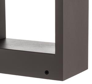 Lindby Emima bornă luminoasă LED, 60 cm, antracit, aluminiu, Negru, Metal, Modern