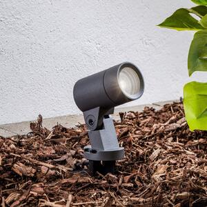 Arcchio Hemmani reflector cu vârf de sol, înălțime 35 cm, antracit, aluminiu, Negru, Metal, Modern
