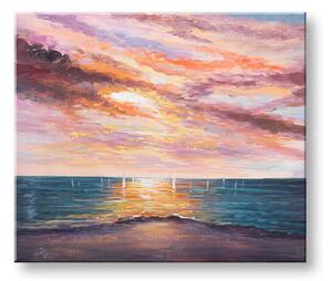 Tablou pictat manualPUS DE SOARE 1-parte 70x60 cm