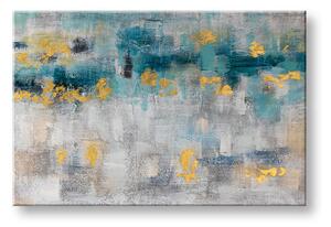 Tablou pictat manual ABSTRACT 1 parte 120x80 cm - 120×80 cm / Clasic 2 cm