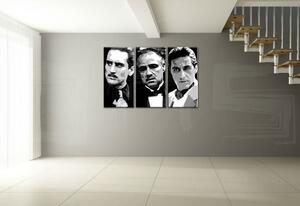 Tablou POP ART pictat manual GODFATHER 3 buc god123 - 60x40 cm