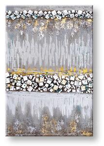 Tablou pictat manual ABSTRACT 1 parte 60x90 cm - 60×90 cm / Clasic 2 cm